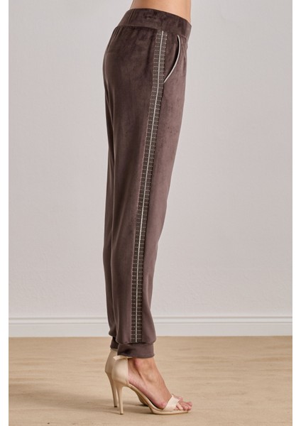 Spor Kahverengi Kadife Eşofman Altı fırsatları