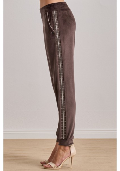 Spor Kahverengi Kadife Eşofman Altı indirimleri