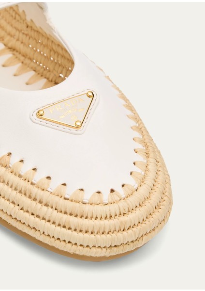 Prada Espadril Raffia Ballerinas Mary Jane - Kadın Ayakkabı - Günlük Ayakkabı - hasır ayakkabı indirimleri