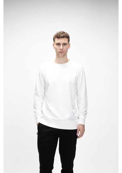 Corner Crewneck Erkek Sweatshirt Beyaz fiyatları