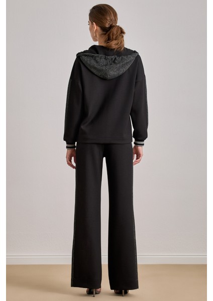 Günlük Giyim Siyah Örme Eşofman Altı fiyatları