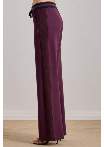 Günlük Giyim Bordo Örme Eşofman Altı