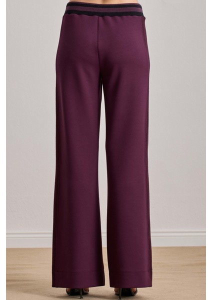 Günlük Giyim Bordo Örme Eşofman Altı