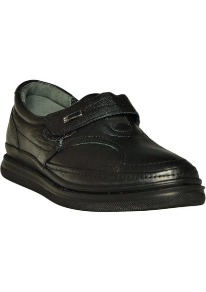 U555160403 Siyah Hakiki Deri Comfort Ortopedik Taban Kadın Ayakkabı indirimleri