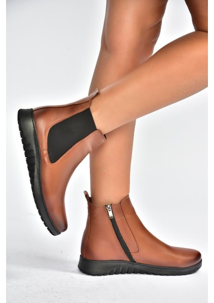 V324501103 Taba Hakiki Deri Kadın Bot modelleri