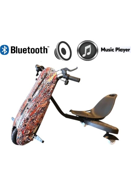 Drift Car Elektrikli Kaykay Hoverboard Bluetooth Hoparlörlü