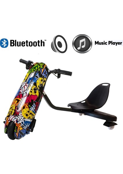 Drift Car Elektrikli Kaykay Hoverboard Bluetooth Hoparlörlü