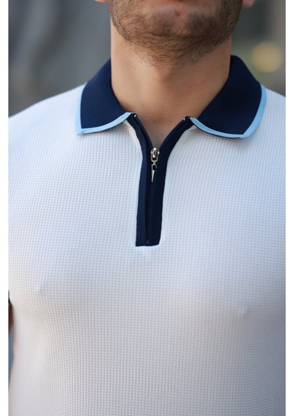 Erkek Renkli Yaka Kısa Kollu Tişört modelleri