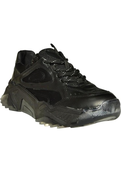 V312611809 Siyah Kalın Tabanlı Spor Ayakkabı Sneakers indirimleri