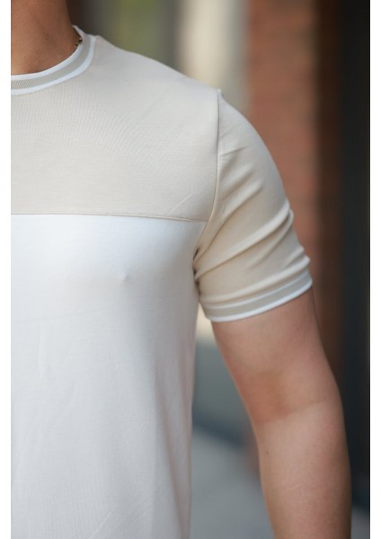 Erkek Parçalı Renk Kısa Kollu Tişört modelleri