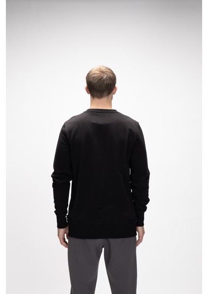 Corner Crewneck Erkek Sweatshirt Siyah modelleri