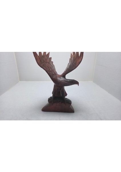 Frefly Store Doğal Ahşap Kartal Heykeli El Yapımı Şahin Atmaca Yırtıcı Kuş Figürü Dekoratif fırsatları