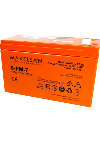 12V 7AH, Bakımsız, Kuru Akü. Ups Için Uygundur. fiyatları