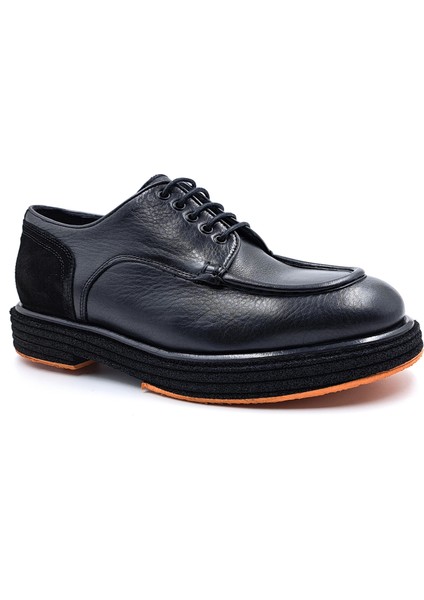 M22328 Hakiki Deri Erkek Bağcıklı Siyah Klasik Loafer Ayakkabı fırsatları