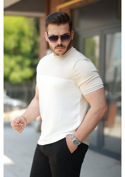 Erkek Parçalı Renk Kısa Kollu Tişört fiyatları