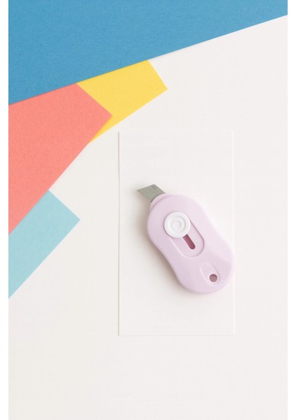 Taşınabilir Mini Maket Bıçağı Zarf Açıcı Lila