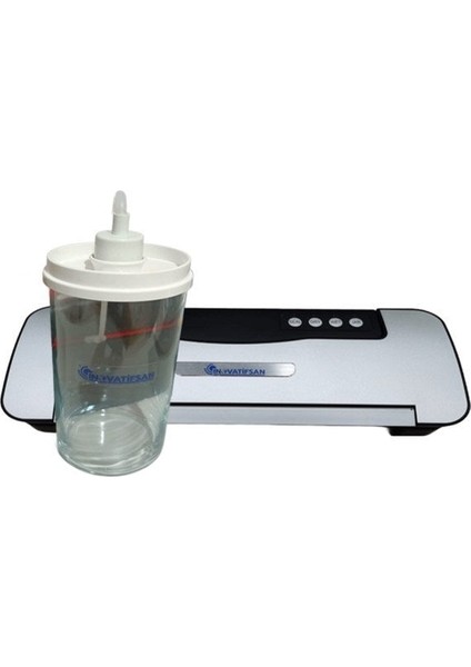 Ev Tipi Vakum Makinesi Gri Kavanoz Vakumlama Makinesi