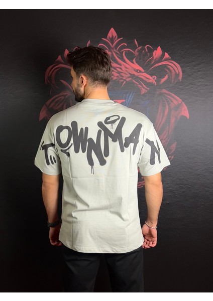 Göğüs ve Sırt Baskılı %100 Pamuk T-Shirt modelleri