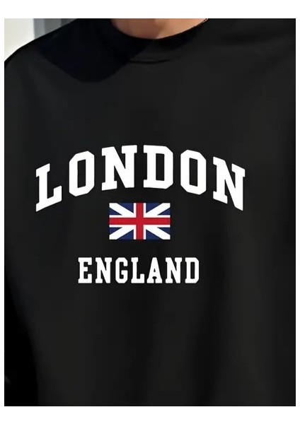 Erkek Uzun Kollu Bisiklet Yaka Yazı Baskılı Iki Iplik Bluz fiyatları