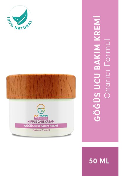 Göğüs Ucu Çatlak ve Bakım Kremi 50 ml – Kuru ve Tahriş Olmuş Ciltler İçin %100 Doğal, Organik, Dermatolojik Onaylı fırsatları