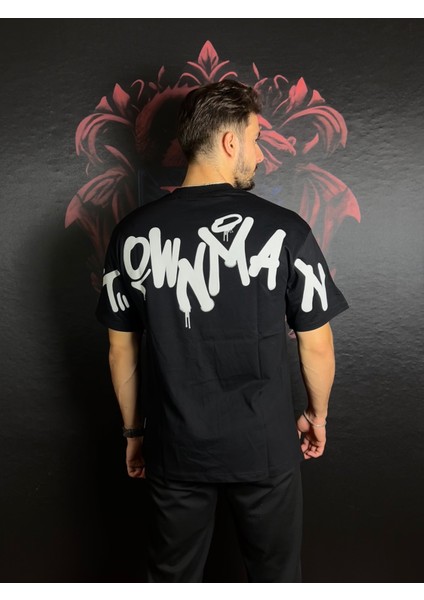 Göğüs ve Sırt Baskılı %100 Pamuk T-Shirt modelleri