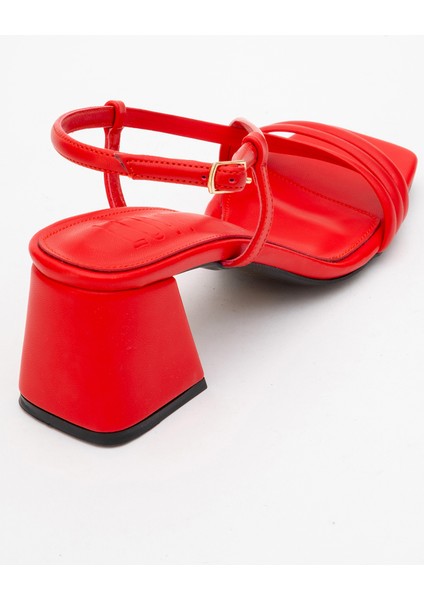 Daisy Kırmızı Cilt Kadın Topuklu Ayakkabı