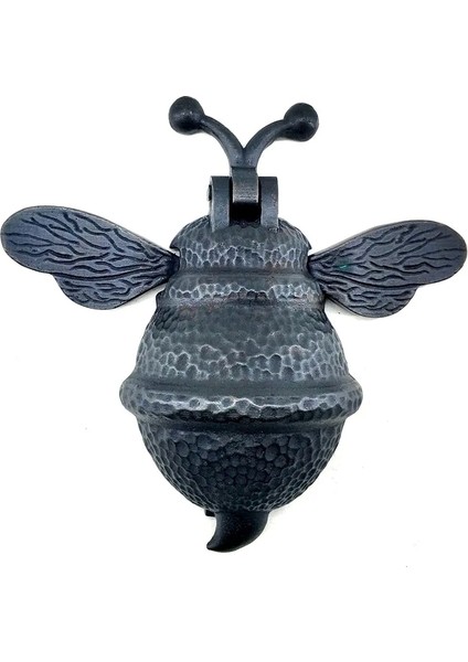 Antika Tarz Dekoratif Pirinç Arı Kapı Tokmağı, Taktak - Büyük, 163X150MM, Oksit