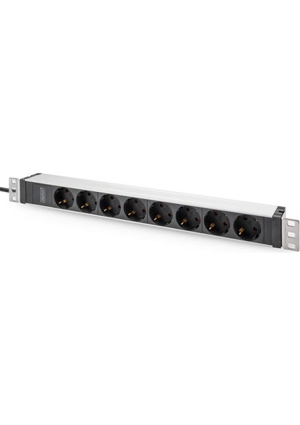 DN-95428 2 mt Kablolu 8 Port Aluminyum C20 Plug Rack Mount Priz
