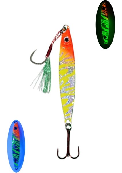Sardin 20GR 60MM Jig Yem Kaşık Rapala -Levrek, Palamut, Lüfer, Çinekop, Turna Için En Iyi Uv Jig Yem