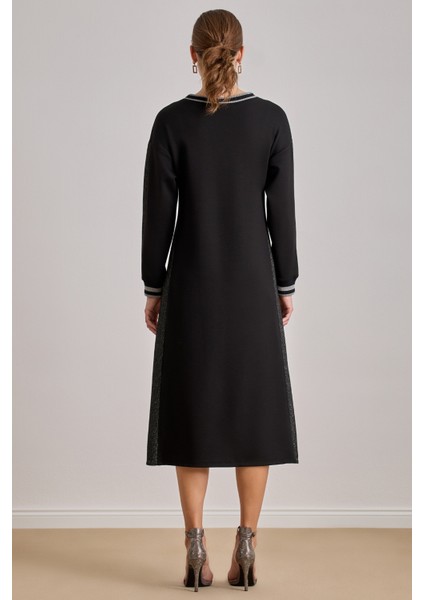 Bilekte Boy Siyah Örme Elbise fiyatları