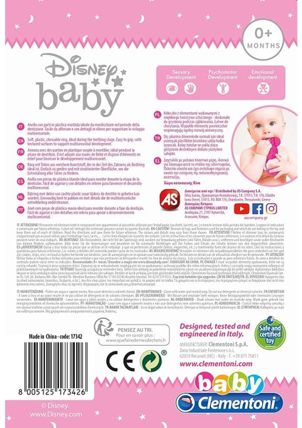 Clementoni 17342 CLEMENTONI-17342 Disney Minnie Yeni Doğmuş Oyuncak Bebek Teether fırsatları