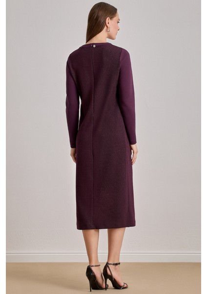 Midi Bordo Simli Elbise fiyatları