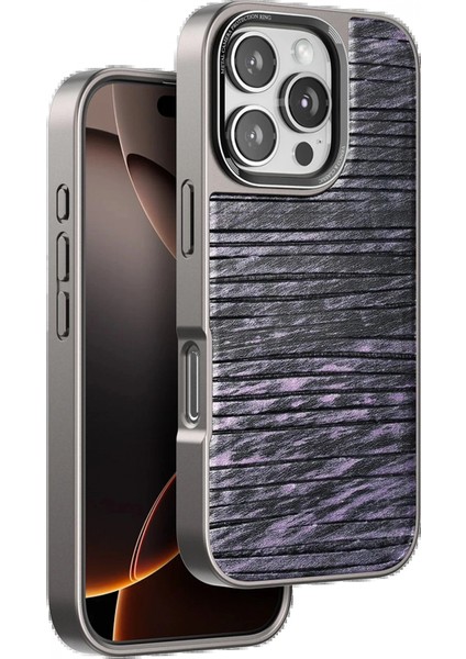 iPhone 16 Pro Max Wave Kapak - Derin Mor