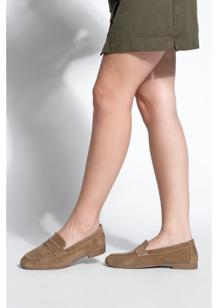 Kadın Hakiki Deri Loafer Günlük Ayakkabı Rosme Taba fırsatları