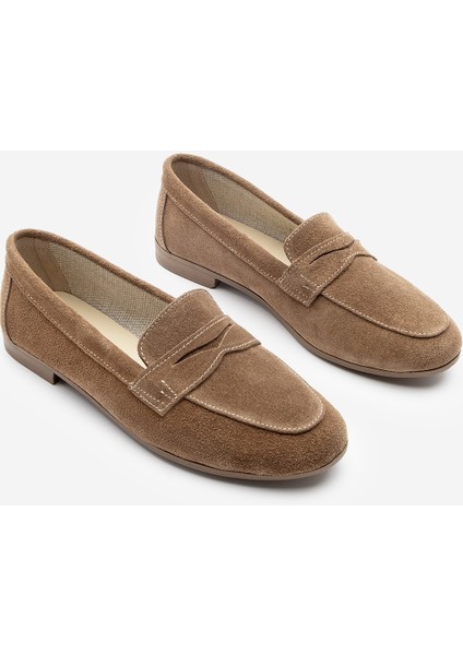 Kadın Hakiki Deri Loafer Günlük Ayakkabı Rosme Taba indirimleri