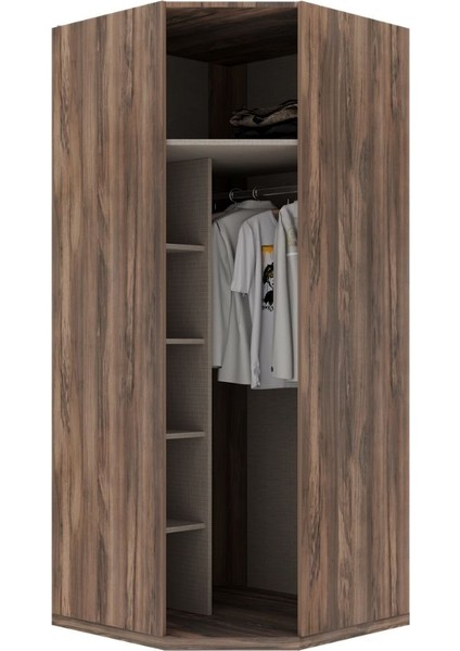 Vote Grey 4 Kapılı Köşe Gardırop modelleri