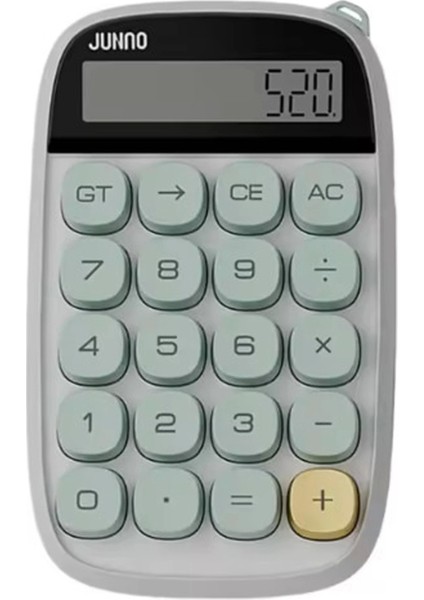 Sevimli Kare Tuşlu 10 Haneli Ldc Ekran Hesap Makinası Yeşil