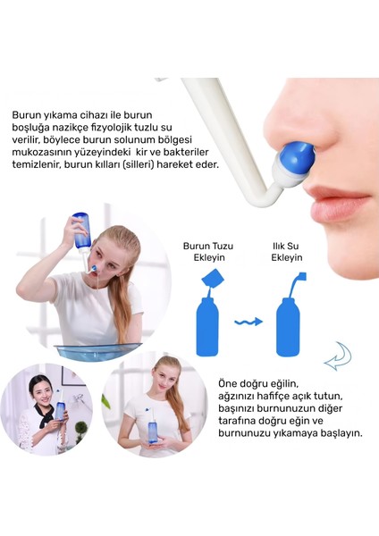 YT-300 Profesyonel Burun Temizleme Taşınabilir Nazal Bakım Burun Duşu Pembe modelleri