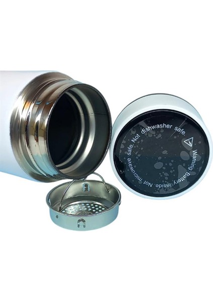 Kişiselleştirilebilir Dereceli Termos 05 Lt Beyaz Renk fiyatları