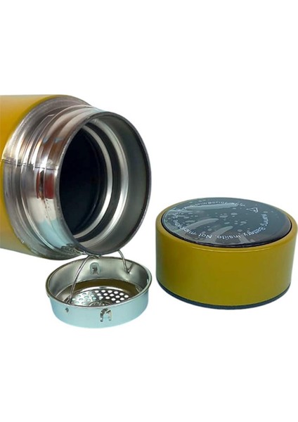 Kişiselleştirilebilir Dereceli Termos 05 Lt Sarı Renk