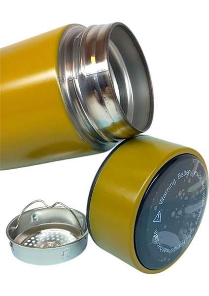 Kişiselleştirilebilir Dereceli Termos 05 Lt Sarı Renk fırsatları