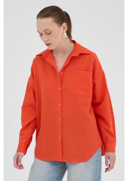 Orange Tek Cepli Oversize Gömlek 8158A fiyatları