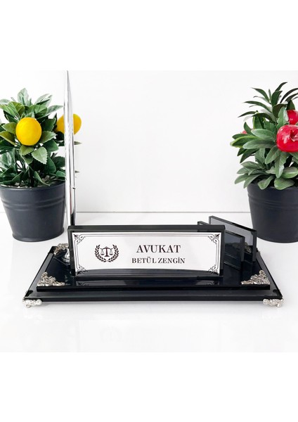 Kişiye Özel Avukat Masa Isimliği | Ofis Masa Isimliği |işyeri Cam Isimlik | Kalem Hediyelik Eşya 01 modelleri
