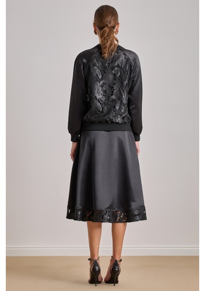 Bomber Siyah Brodeli Ceket fiyatları