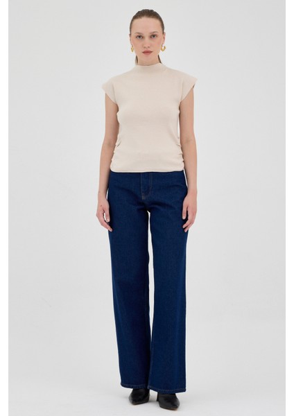 Taş Yanları Büzgülü Triko Bluz 2306 modelleri