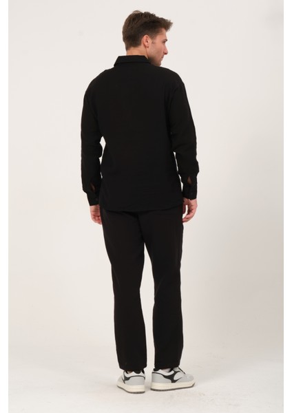 %100 Pamuk Müslin Kumaş Rahat Kesim Beli Lastikli Ön Çift Cep Yazlık Erkek Pantolon @acerra indirimleri