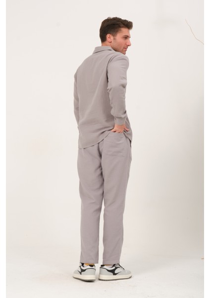 %100 Pamuk Müslin Kumaş Rahat Kesim Beli Lastikli Ön Çift Cep Yazlık Erkek Pantolon @acerra indirimleri