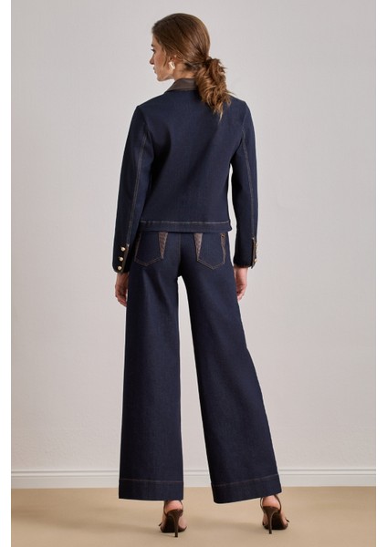 Düz Kesim Mavi Jean Ceket fiyatları