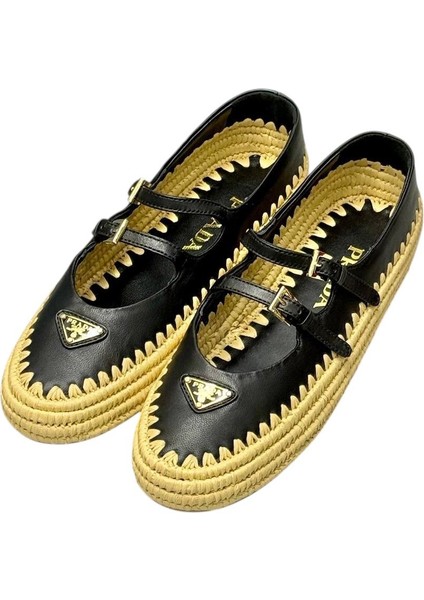 Prada Espadril Raffia Ballerinas Mary Jane - Kadın Ayakkabı - Günlük Ayakkabı - Hasır Ayakkabı fiyatları