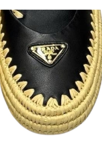 Prada Espadril Raffia Ballerinas Mary Jane - Kadın Ayakkabı - Günlük Ayakkabı - Hasır Ayakkabı modelleri